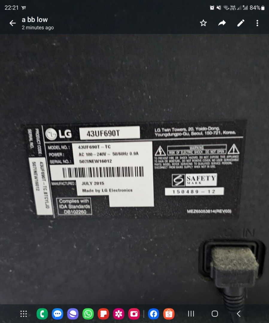 LG TV 43 Inch Ultra HD LED, TV & Home Appliances, TV & Entertainment ...