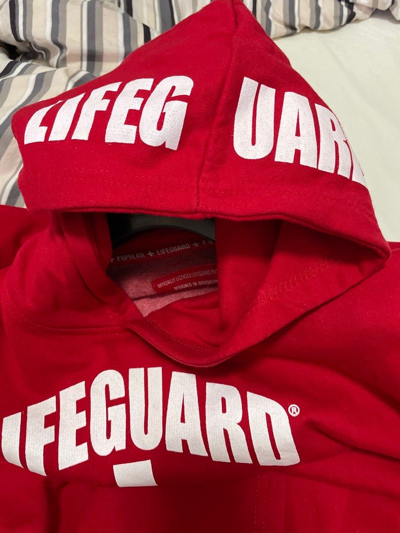 Red lifeguard hoodie cheap