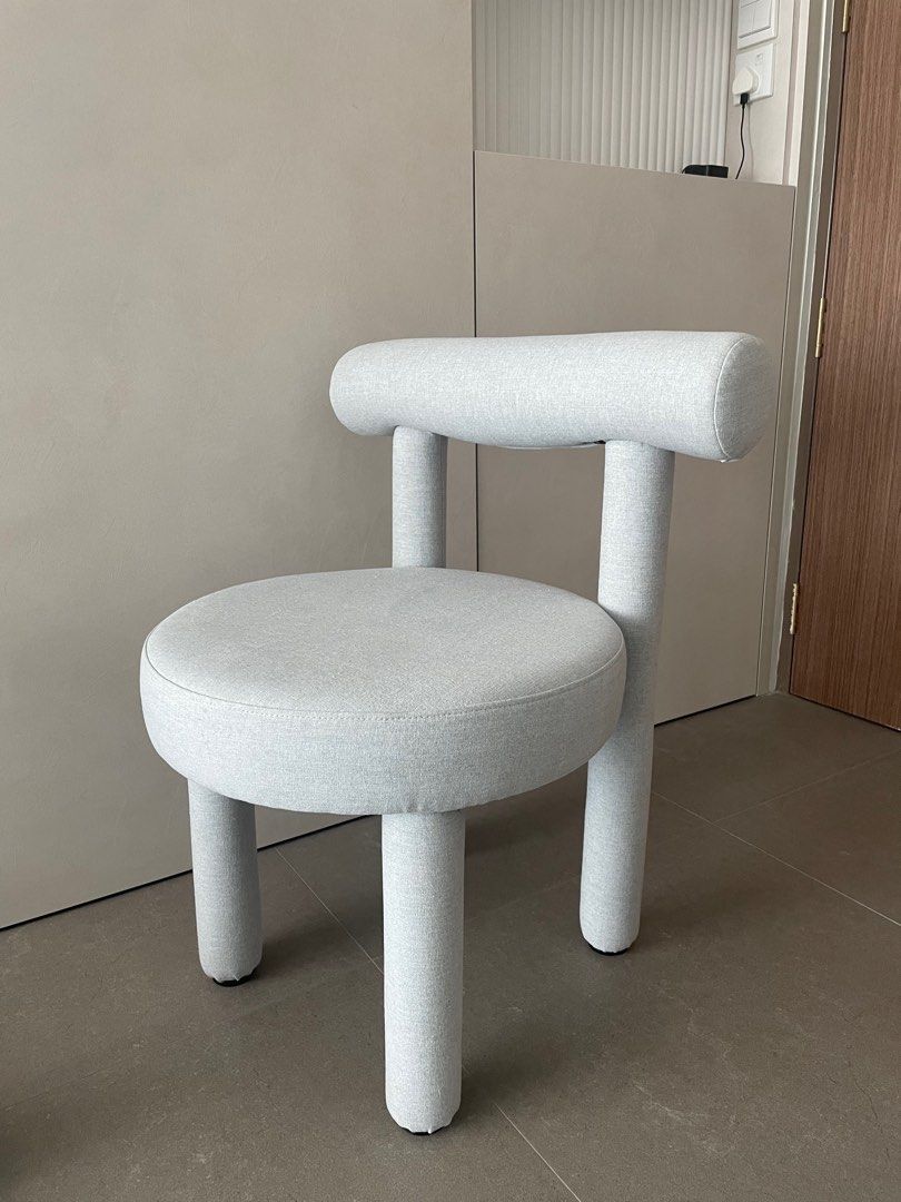 Light grey vanity 2025 chair