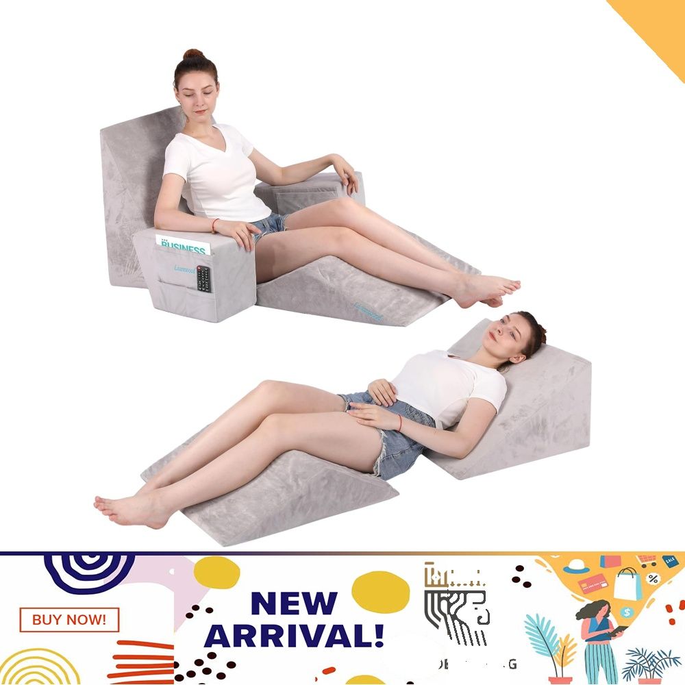 Angled bed pillows clearance