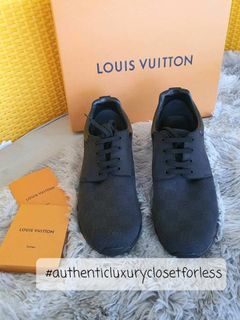 Louis Vuitton Blue Damier Rubber and Leather Thong Sandals Size 42.5 Louis  Vuitton