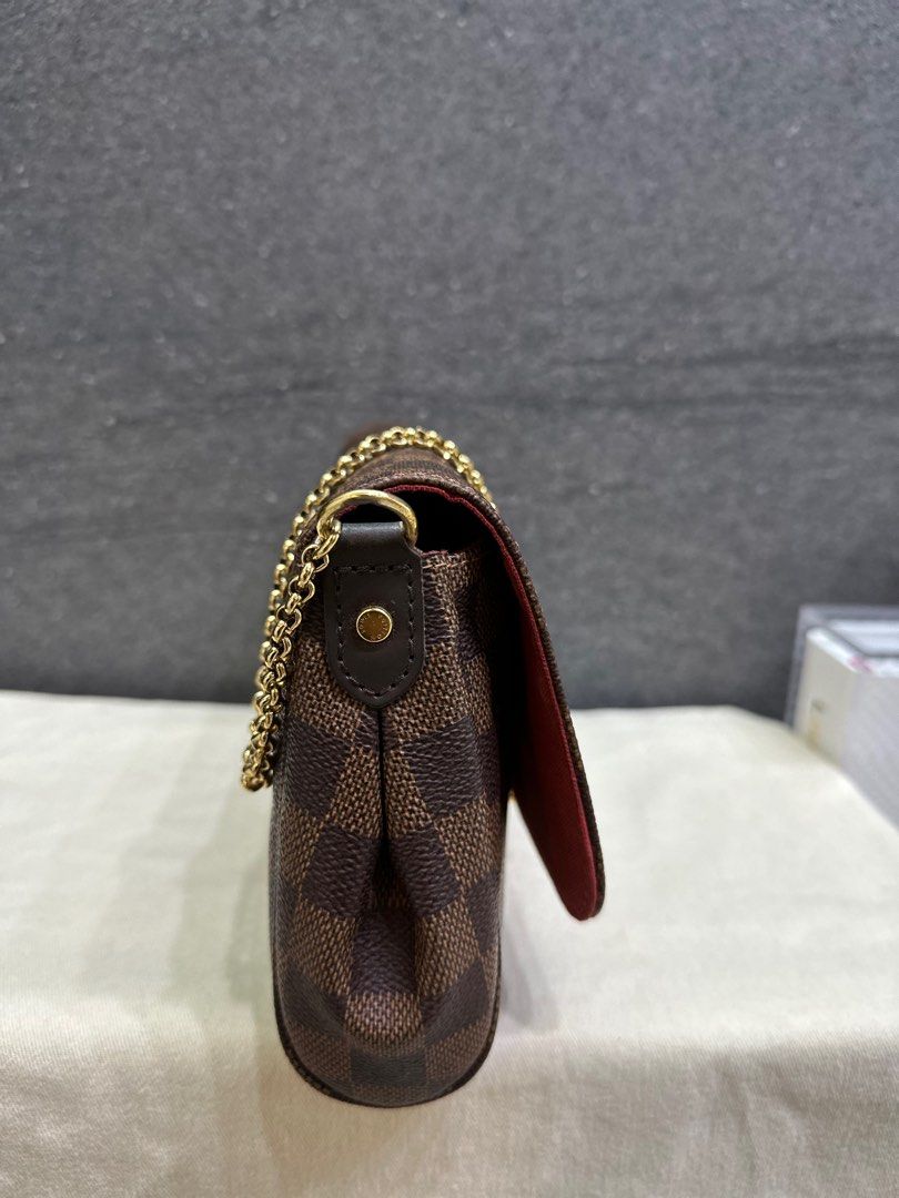 Louis Vuitton Flap Chain Bag Damier Ebene GHW