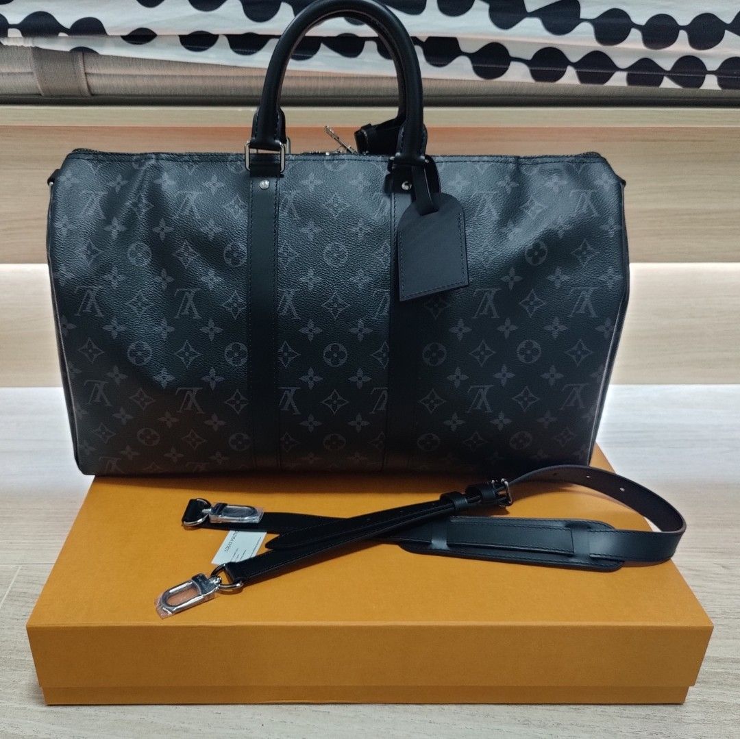 LV x YK Keepall 50 Bag Monogram Taurillon Leather LG - G90