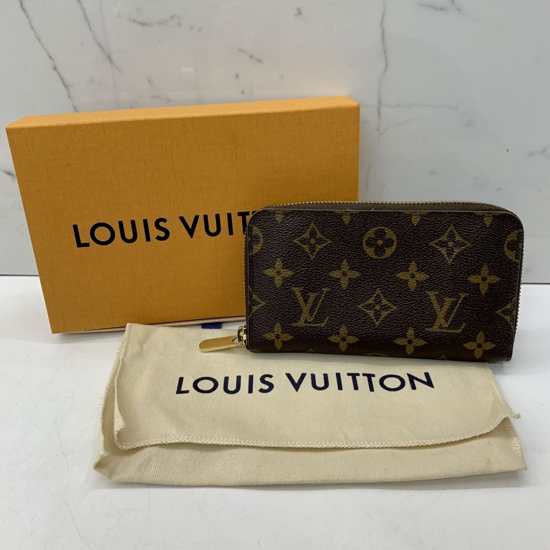 Auth LOUIS VUITTON Zippy Compact Wallet NM M61440 Monogram Brown F/S