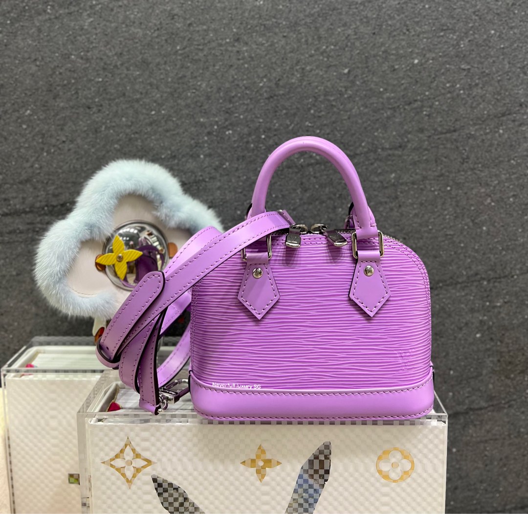 Louis Vuitton Alma BB Rose Ballerine Epi Leather Bag, Luxury, Bags &  Wallets on Carousell