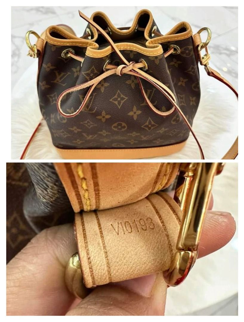 Louis Vuitton Monogram Petit Noe Drawstring Bucket Hobo Bag 1019lv22