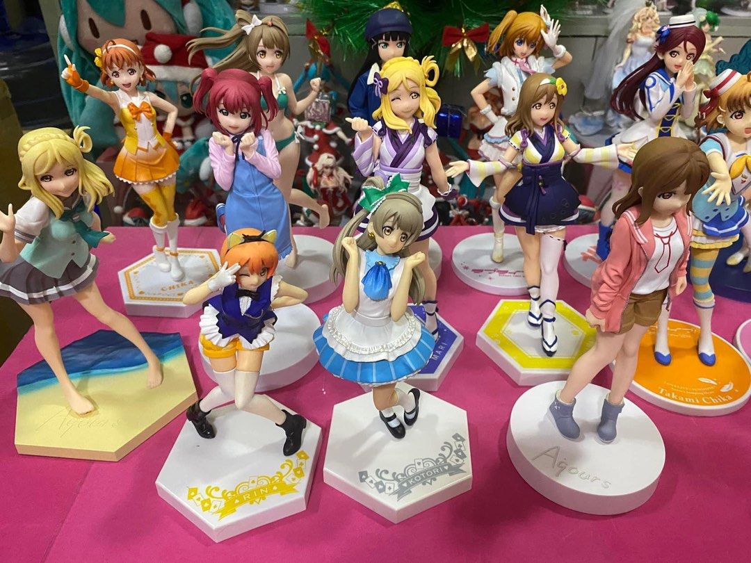 Love Live, School Idol Figures (Pre-loved) (Category: Figurines & Statues) located in Pasay City. Submitted by otaku_shop_by_nanami.chan (Listing ID 1260163688, Image 1). Description: These are pre-loved figures, some may have minor flaws 300 each Authentic Figure Varioua brand (e.g. Sega, Taito, etc.).