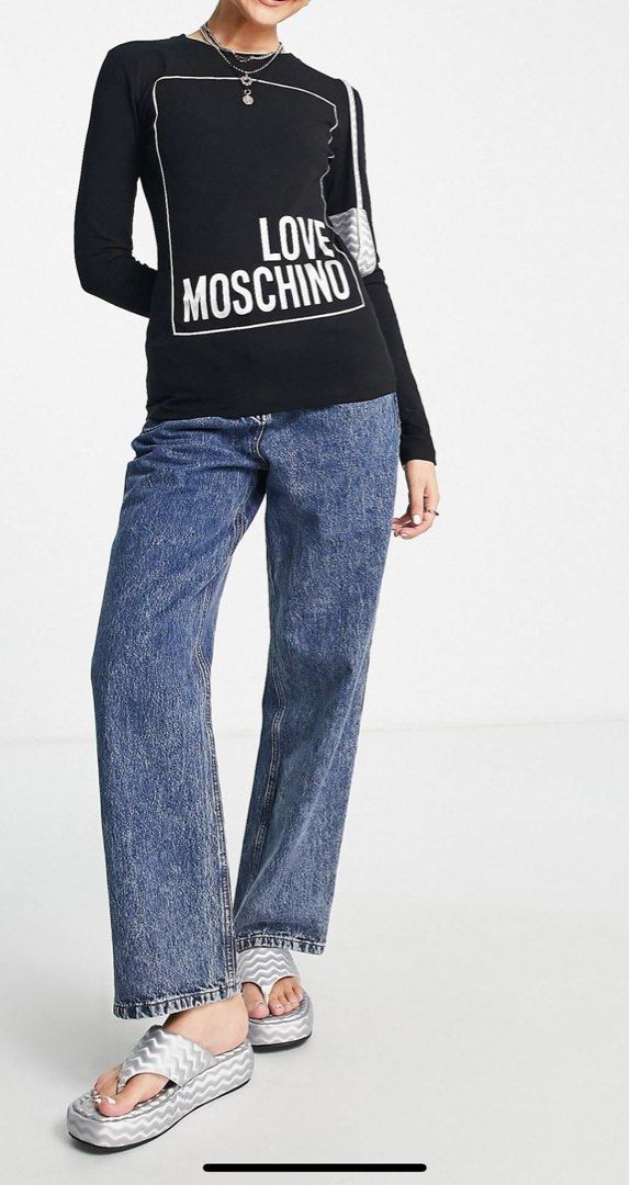 Love Moschino Box Logo T shirt T shirt Carousell