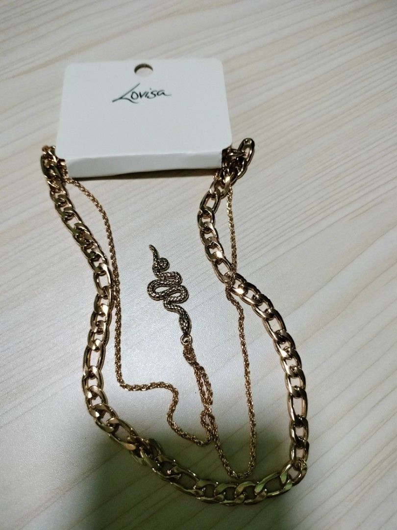 Lovisa double tiered necklace, Women's Fashion, Jewelry & Organisers,  Necklaces on Carousell