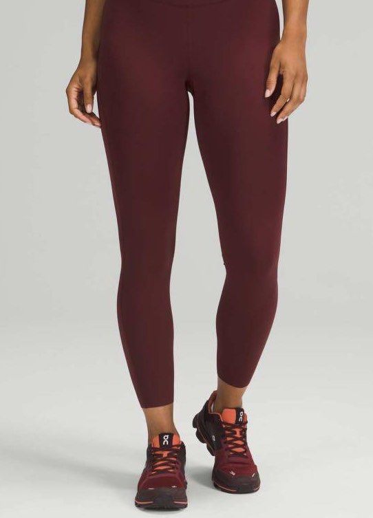 Lululemon Base Pace 24” tights in Red Merlot, Women's Fashion, Activewear  on Carousell