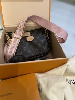 Authentic Louis Vuitton LV Pink Monogram Embossed Mini Pochette Accessoires  Summer By The Pool Collection (hard to find!!), Luxury, Bags & Wallets on  Carousell