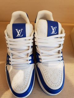 Louis Vuitton Trainer Sneaker designed by Virgil Abloh, do you choose red  or blue? Shop these and others Icons online at…