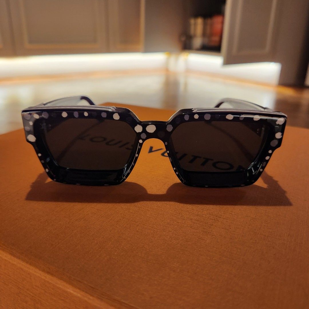 LV x YK 1.1 Millionaires Painted Dots Sunglasses - Luxury S00 Black