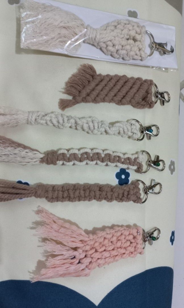 Jual Macrame Keychain, Gantungan Kunci