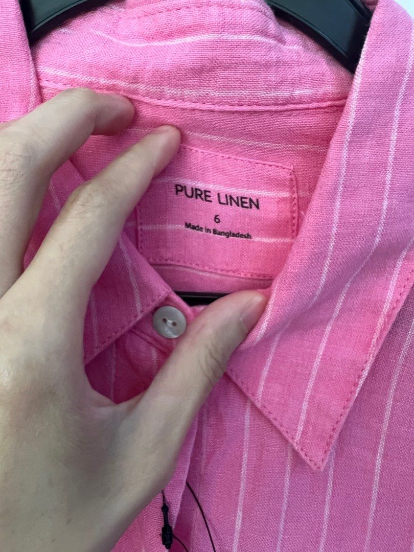 Marks & Spencer Linen Shirt, Women's Fashion, Tops, Shirts on Carousell