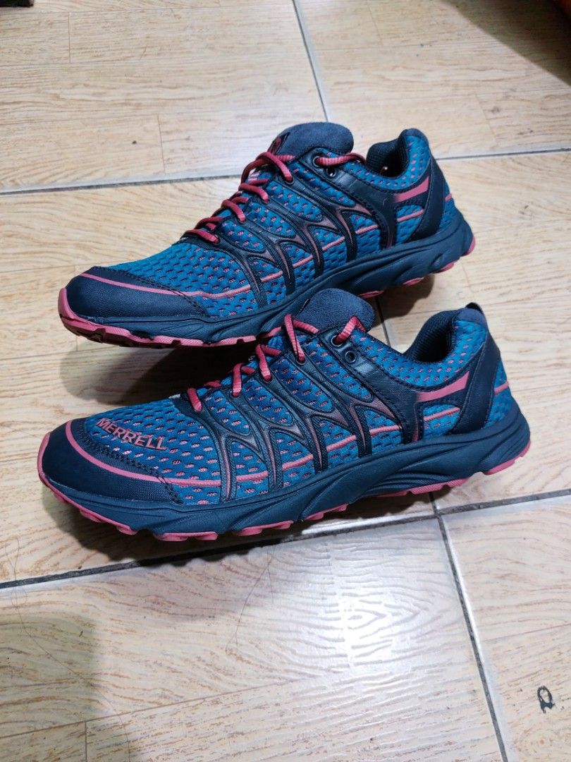Merrell Mix Master Move Glide Unisex Trail Running Shoes Teal Pink 25.5 cm