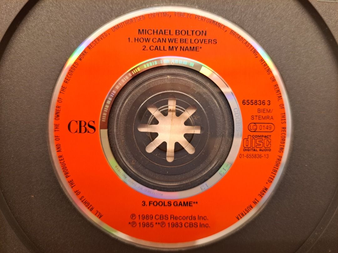 Michael bolton how can we be lovers 3 cd single 1990 cbs records