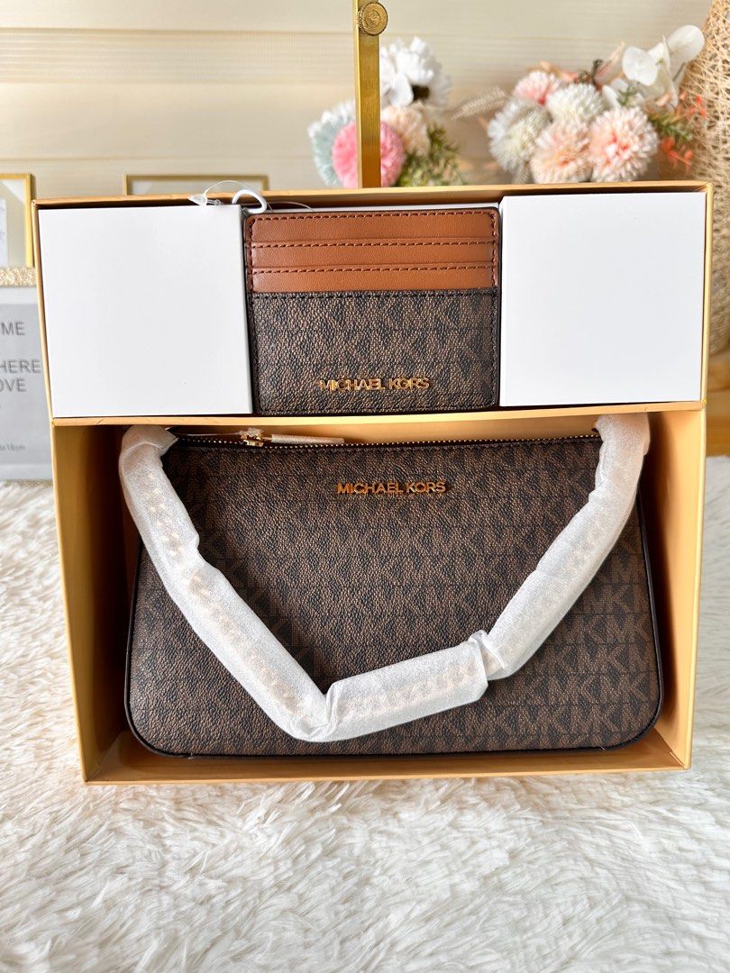 Michael Kors Gift set Bag with card case Luxury Bags Wallets on Carousell