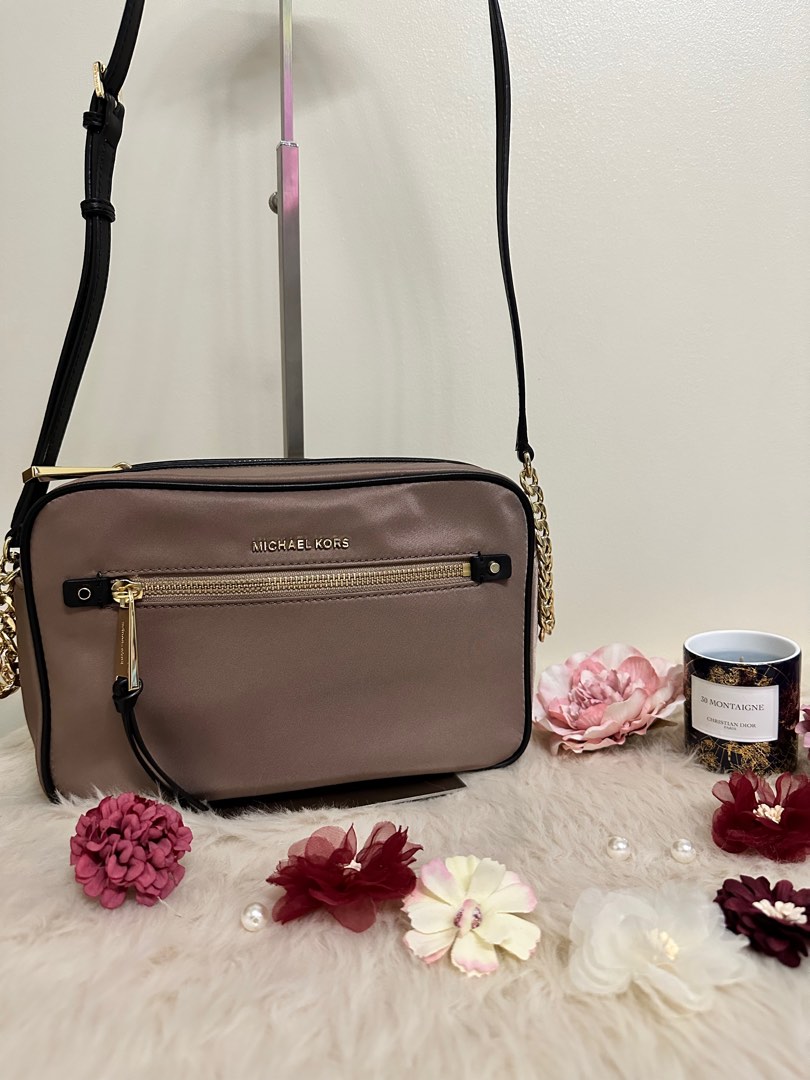 Michael Kors Polly Nylon Xbody, Luxury, Bags & Wallets on Carousell