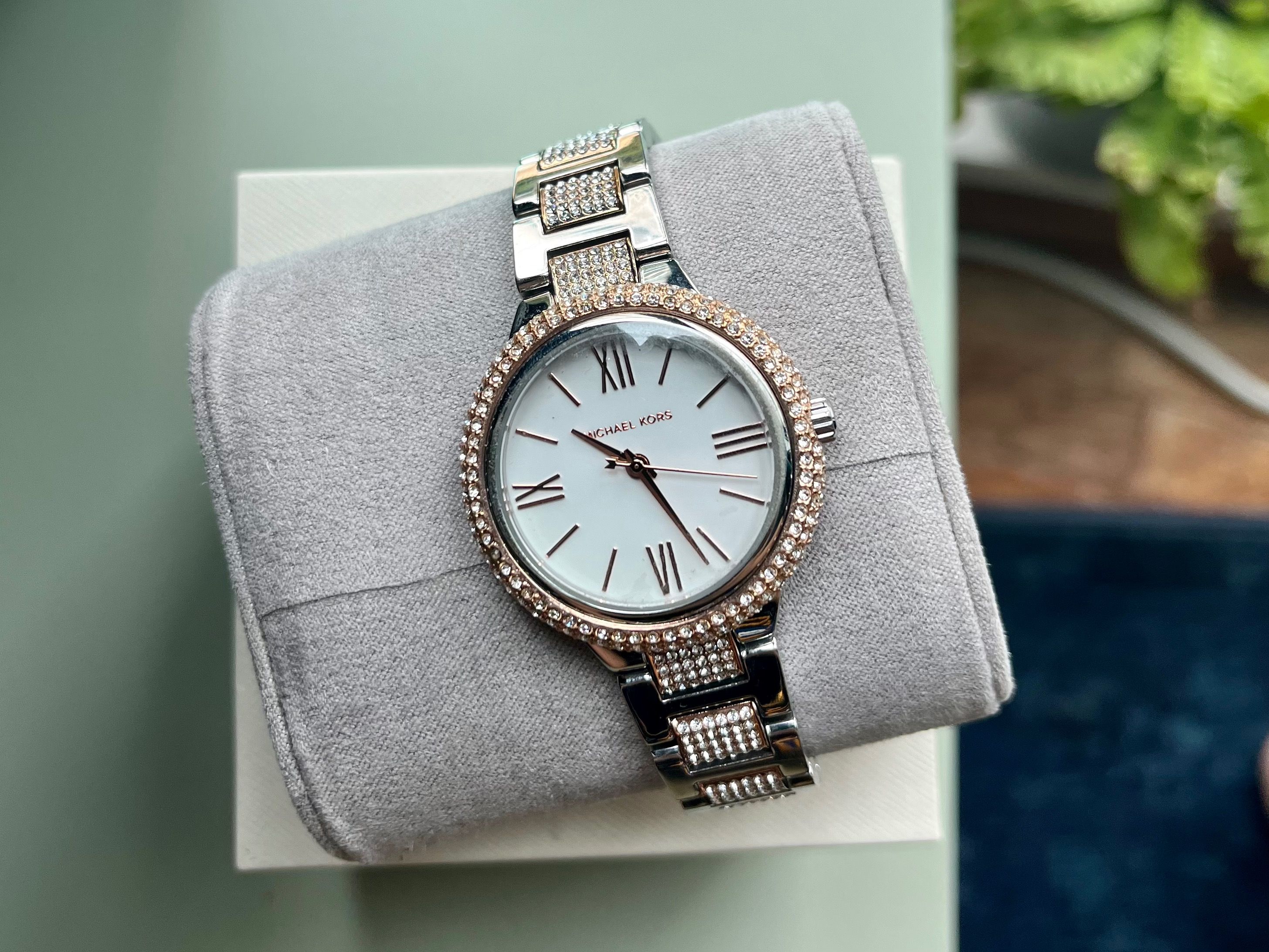 Michael kors glitz on sale watch rose gold