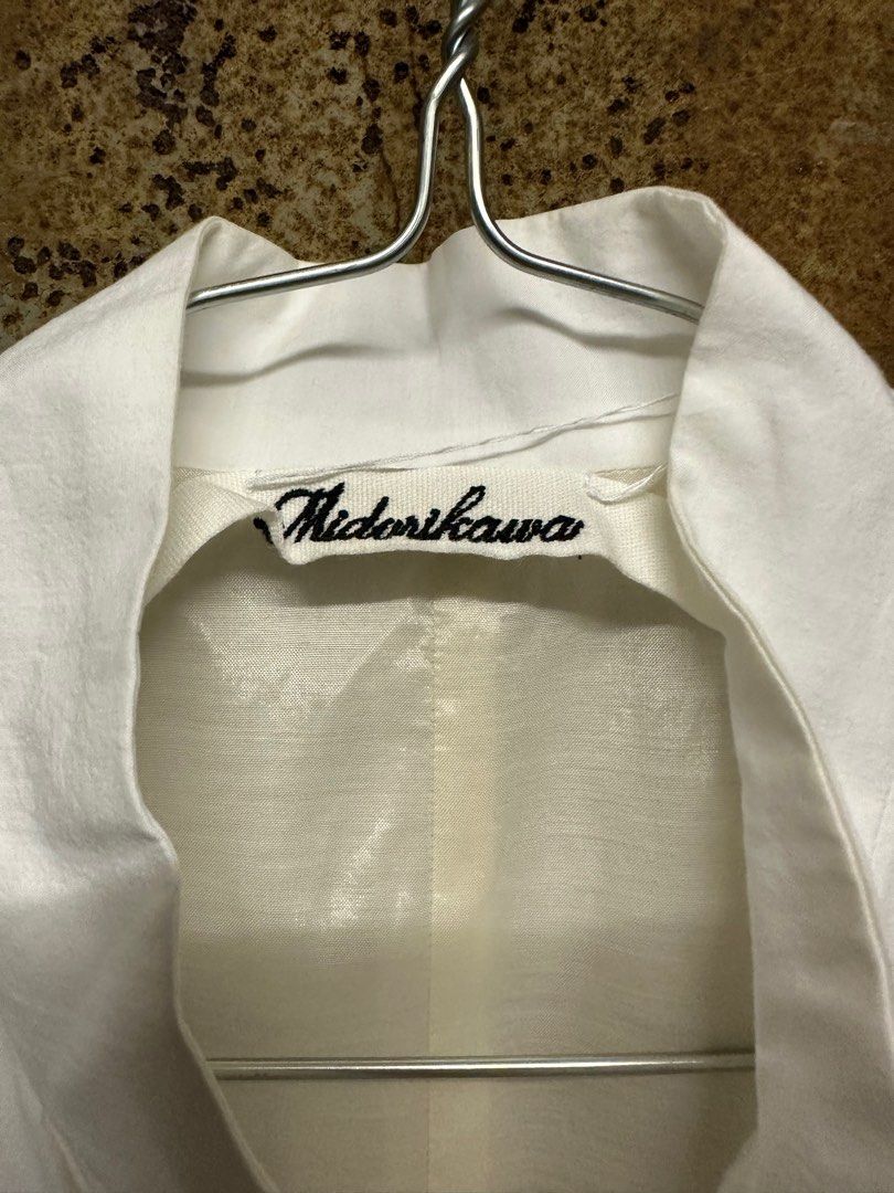 Midorikawa shirt vest in off white, 男裝, 上身及套裝, 背心- Carousell