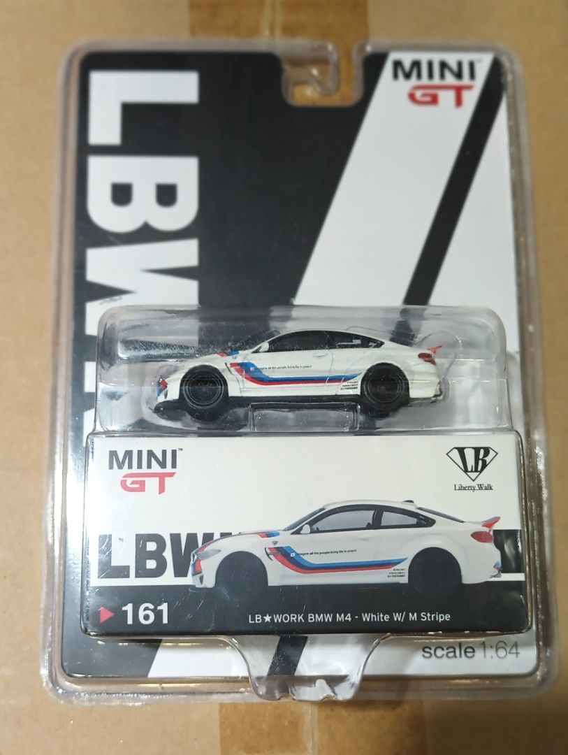 MINI GT LB★WORK BMW M4 White W/M Stripe MY MINI CAR WORLD】UNBOXING MINI GT 1/64 LBWK BMW M4 (White