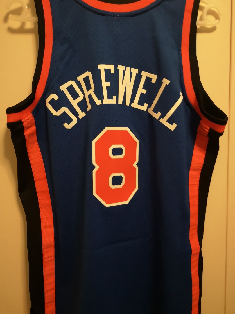 2001-03 New York Knicks Sprewell #8 Champion Jersey (Away) Y