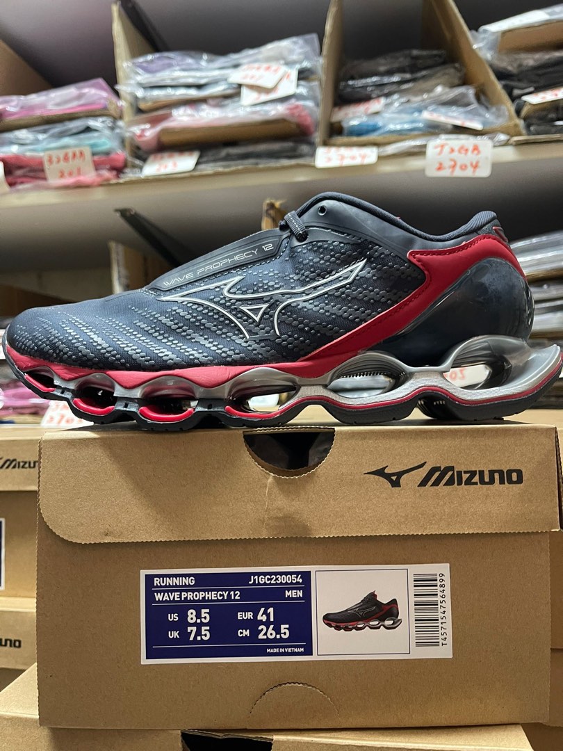 美津濃Mizuno 男裝跑鞋wave prophecy 12, 男裝, 鞋, 波鞋- Carousell