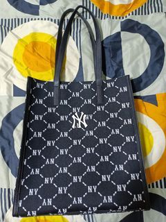 MLB x Aespa Winter Pick Monogram Jacquard Bucket Bag