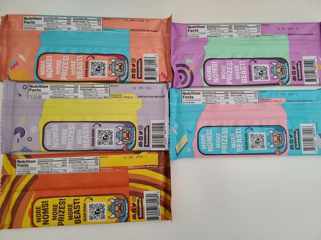 Mr BEAST chocolate 5 different flavours 60g per bar, Food & Drinks, Local  Eats on Carousell