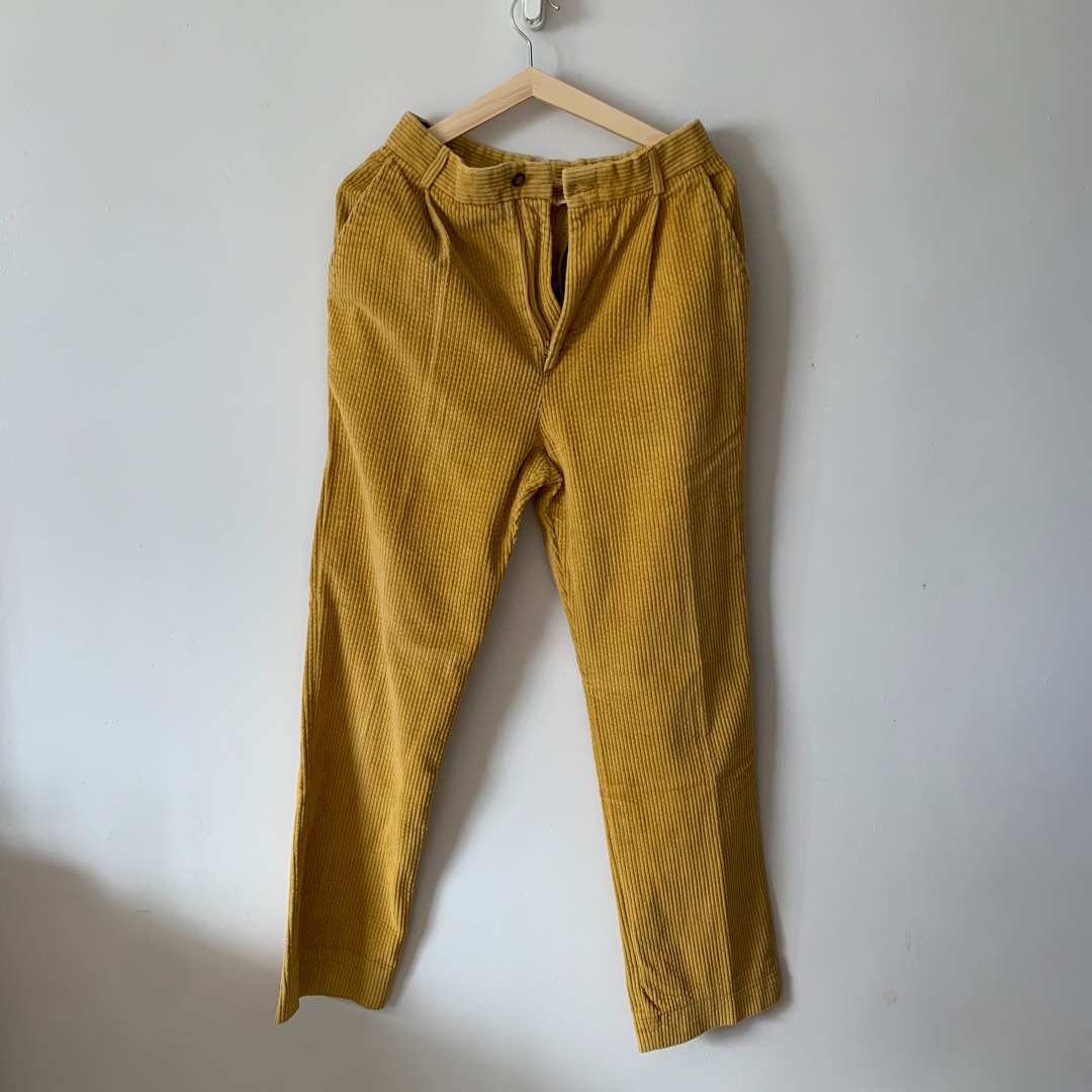 Mustard High Waisted Corduroy Shorts main image 1