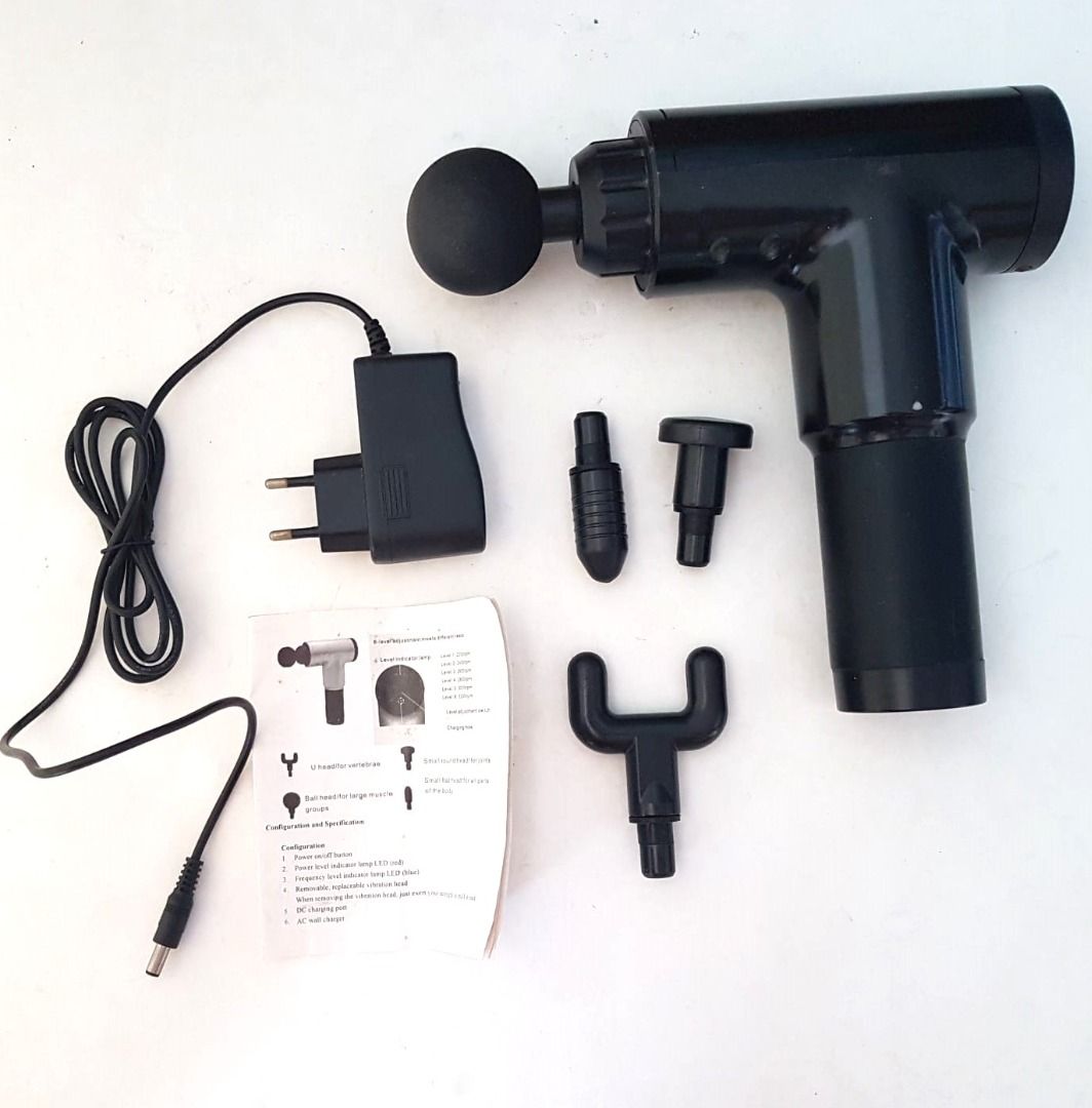Myofascial Physiotherapy Device, with four adaptors, handheld Massage ...