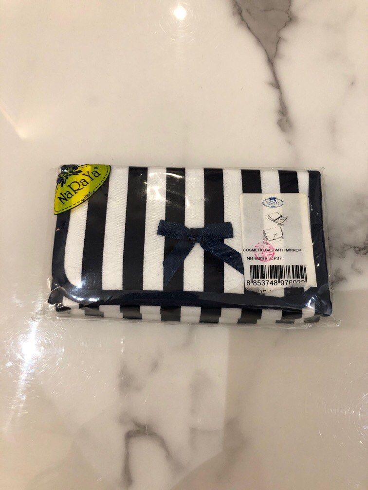 Naraya cosmetic bag with mirror hot sale