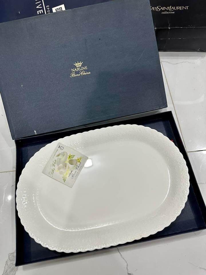Narumi Bone China Serving Plate, Furniture & Home Living, Kitchenware ...