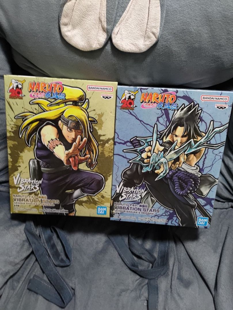 Naruto Shippuden Vibration Stars - Sasuke Uchiha and Deidara Complete Set of 2 Types [Pre-Order Apr 2026]