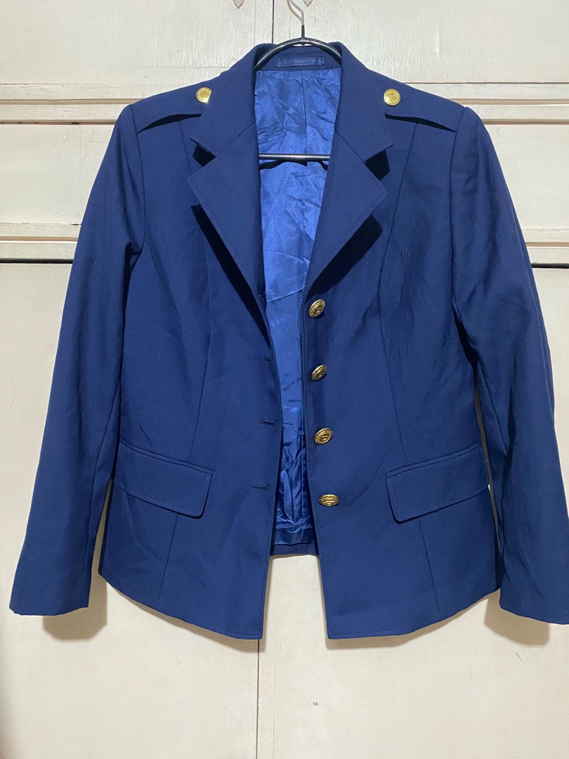 Navy Blue Coat / Blazer with golden buttons, Women's Fashion, Coats, Jackets and Outerwear on