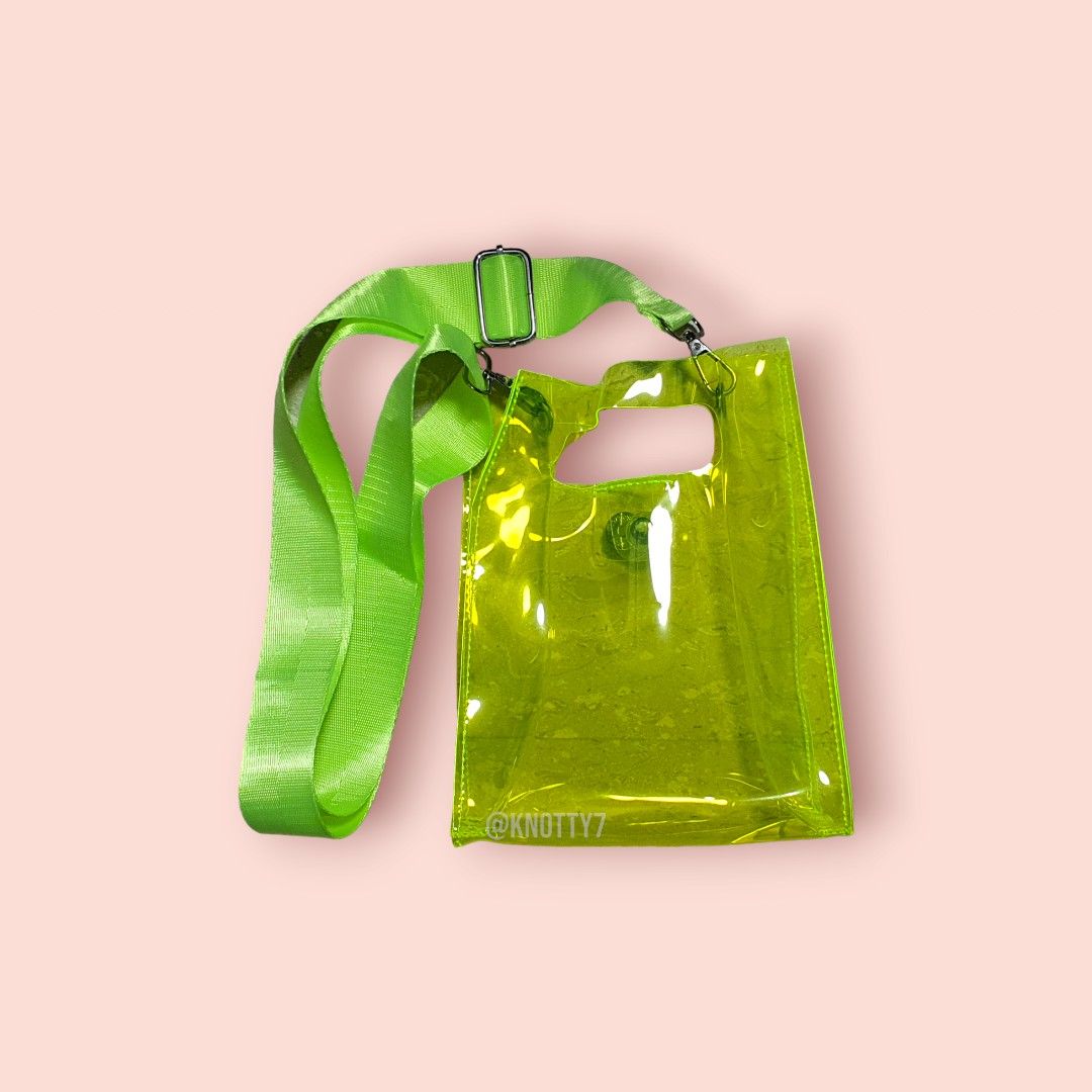 Neon green sling 2025 bag