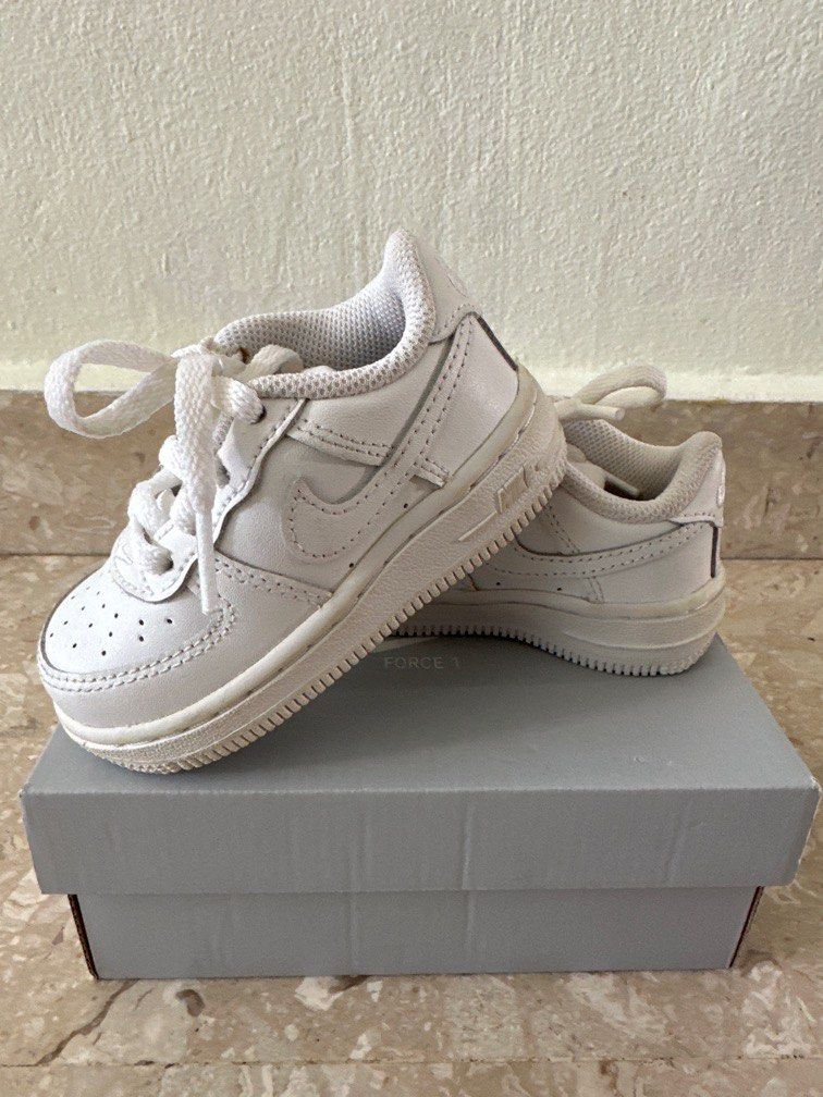 Nike Air Force 1 White 5C Babies Kids Babies Kids Fashion on Carousell