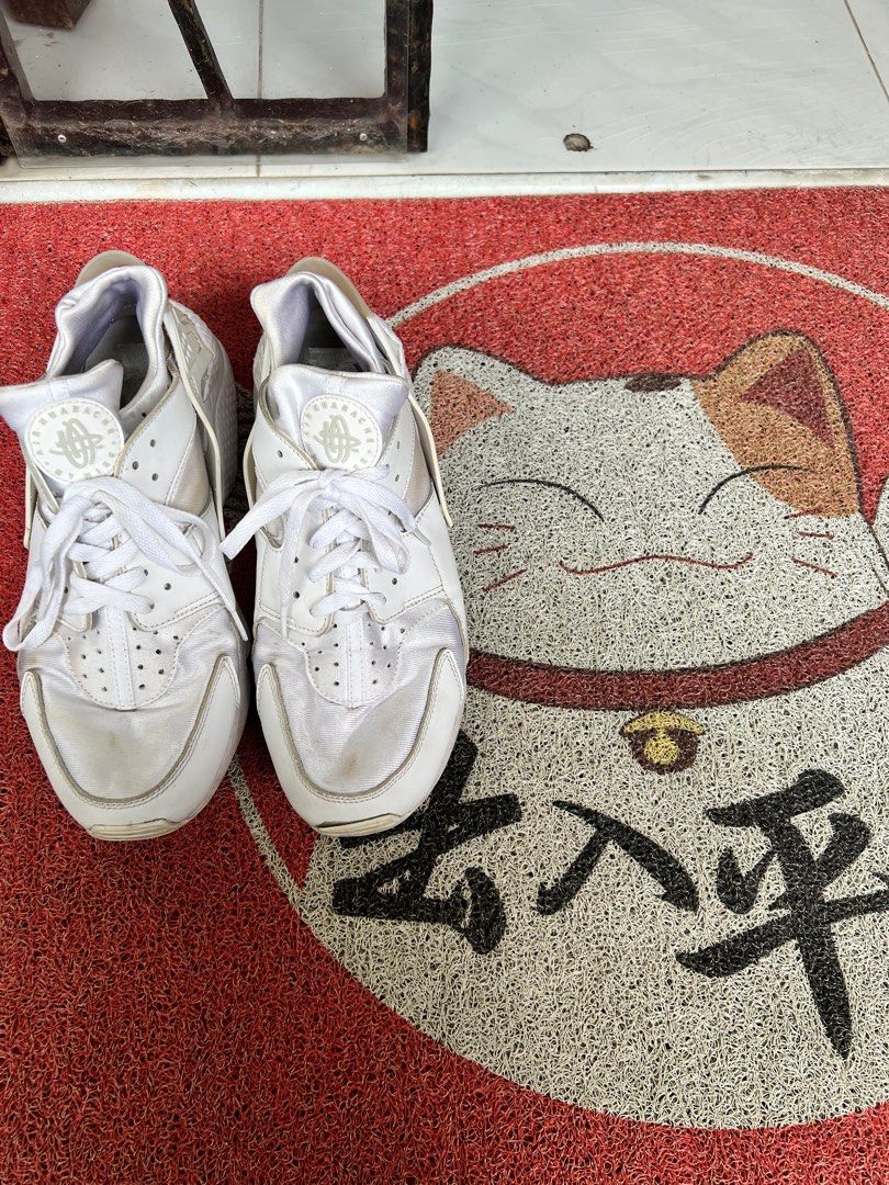 Air huarache clearance white platinum