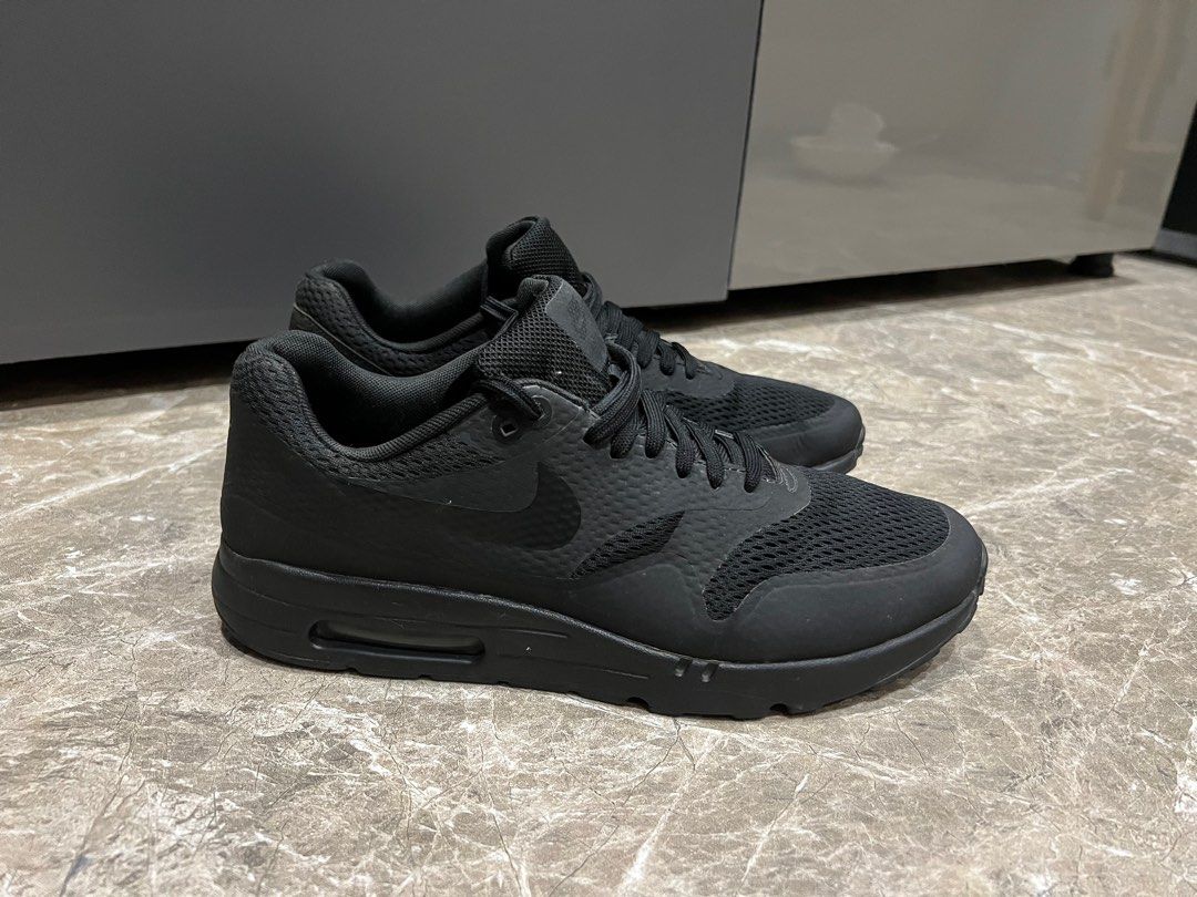 mens nike air max triple black