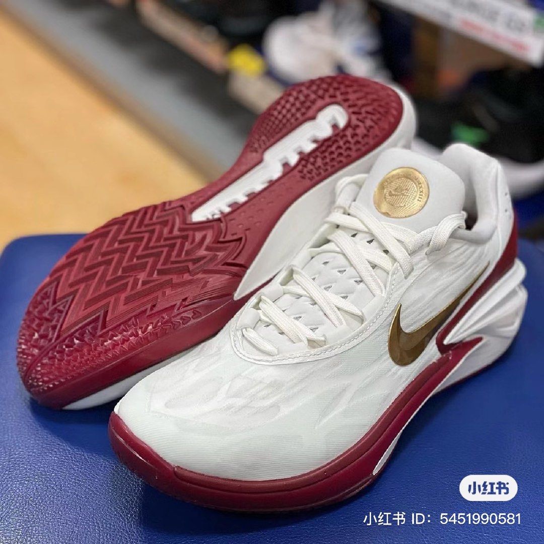 Red and gold nike shoes 2025