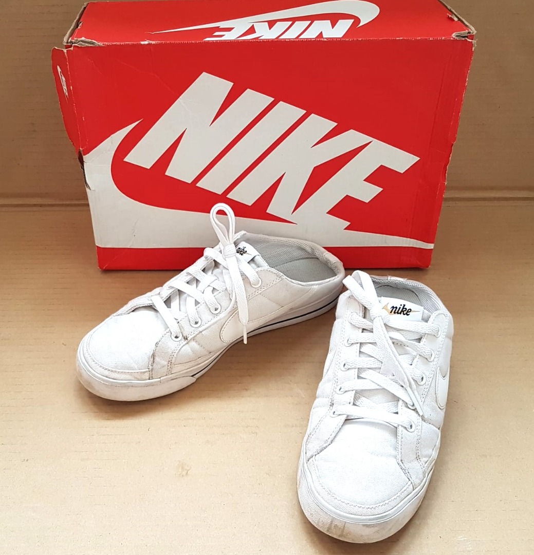 Nike Designer Sneakers, UK 7, EU 41, Nike Court Legacy Mule White, Old ...