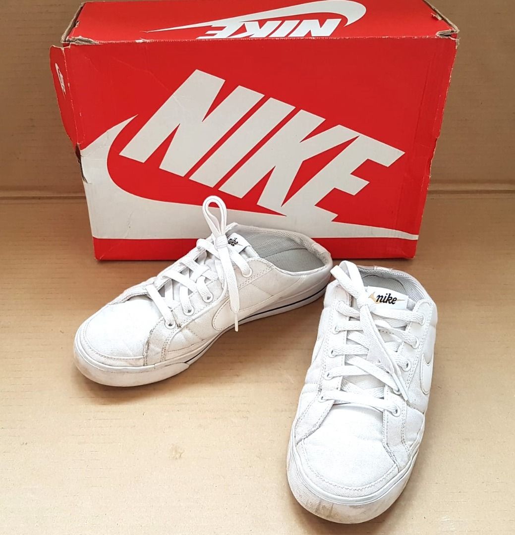 White mule shop tennis shoes