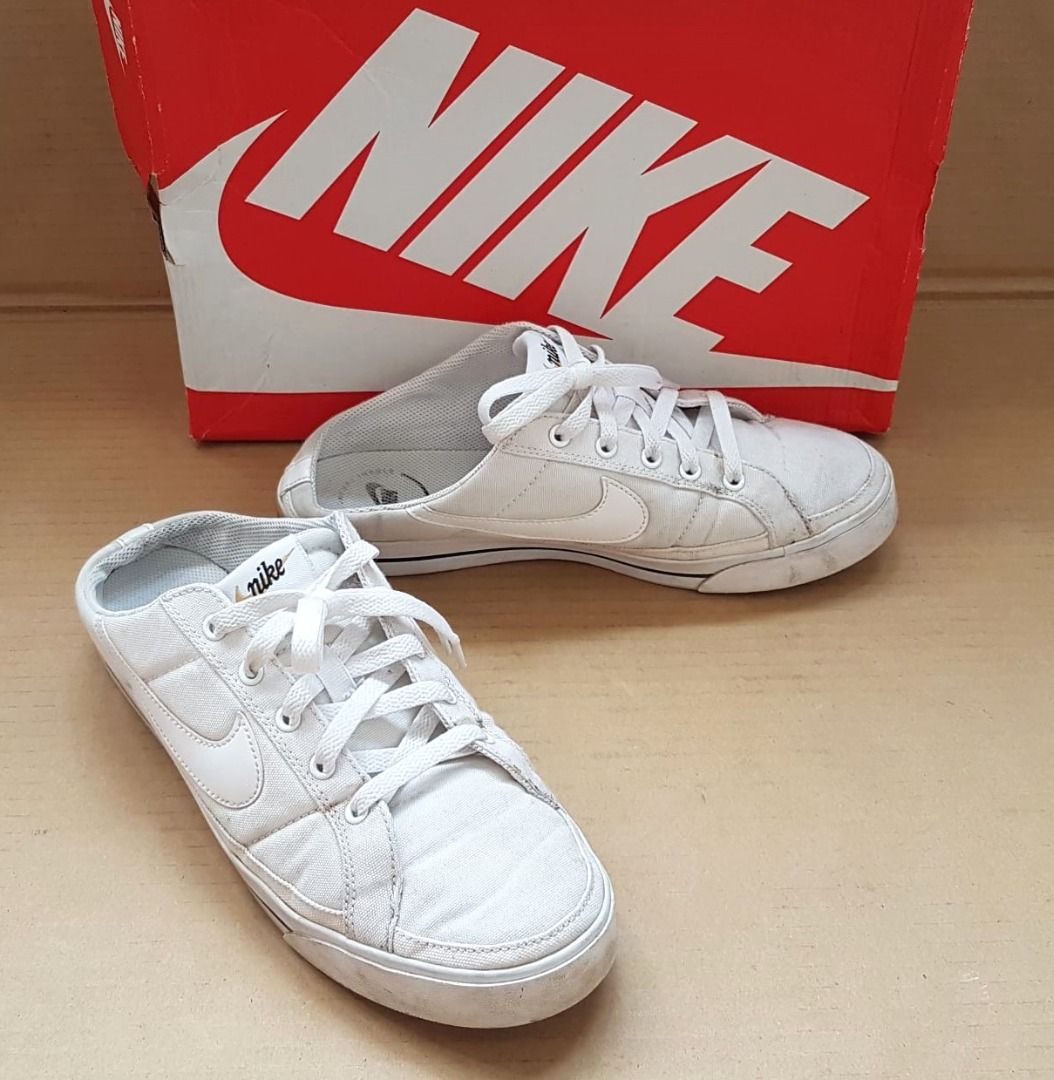 Nike designer sneakers uk 7 eu 41 nike court legacy mule white old