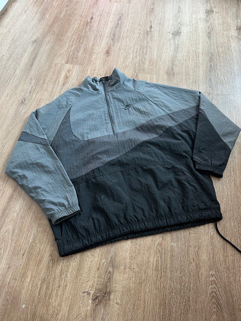 Swoosh woven half zip jacket online
