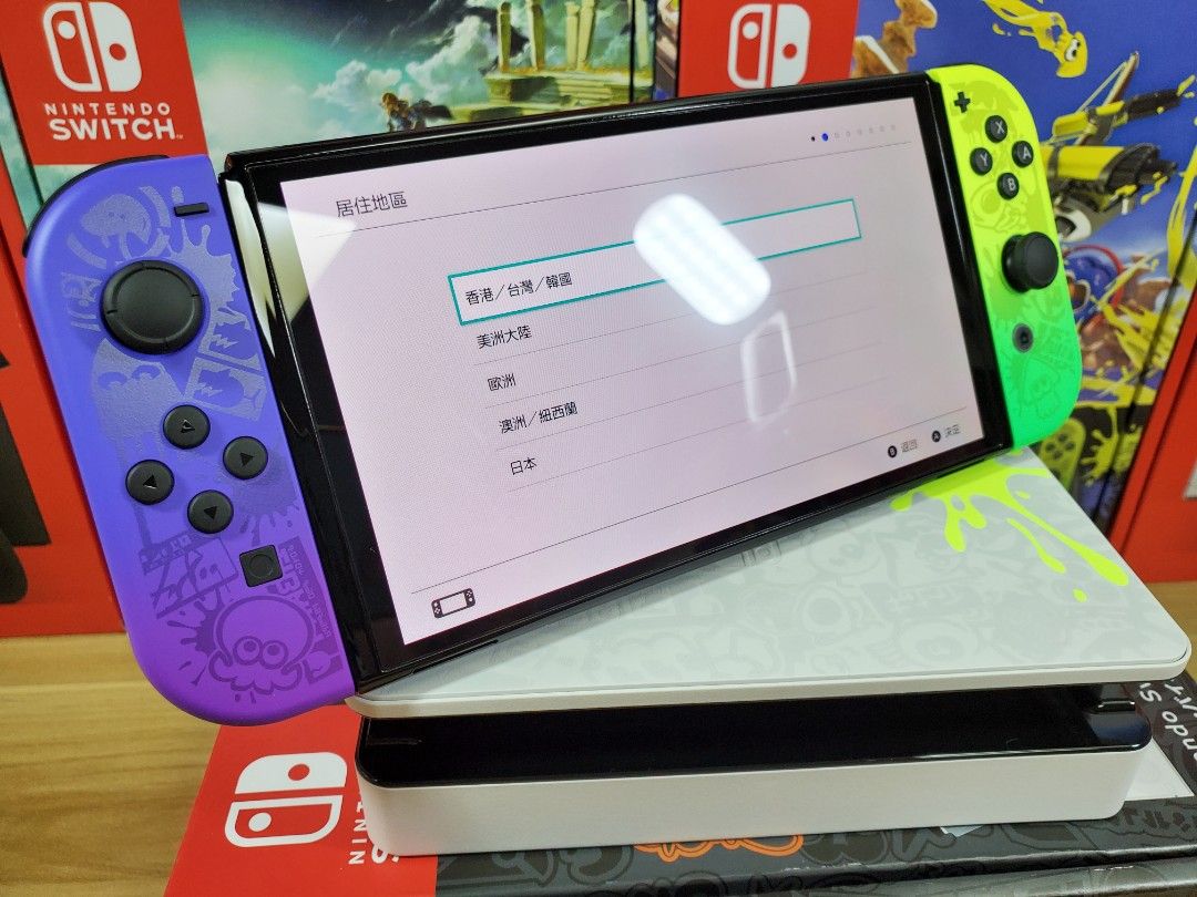 全新原裝正版Nintendo NS Splatoon3遊戲主機任天堂Switch OLED斯普拉遁