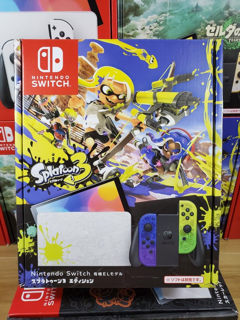 全新原裝正版Nintendo NS Splatoon3遊戲主機任天堂Switch OLED斯普拉遁