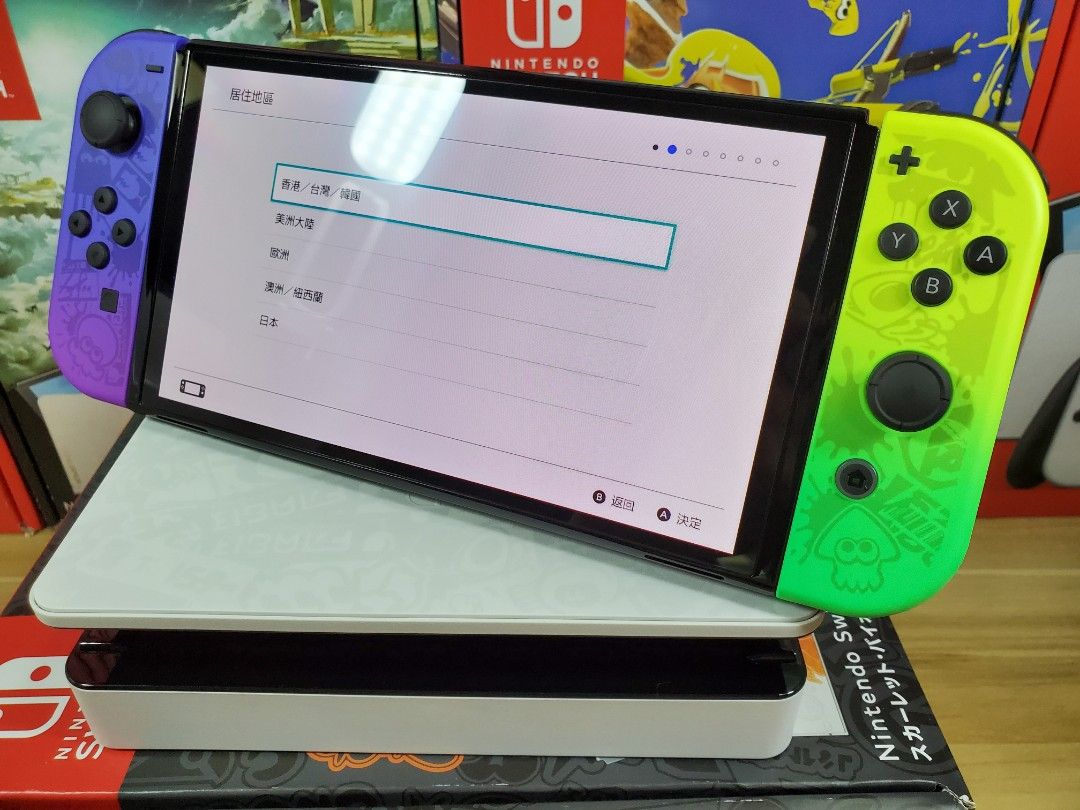 全新原裝正版Nintendo NS Splatoon3遊戲主機任天堂Switch OLED斯普拉遁