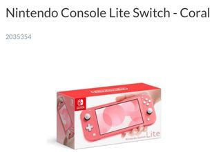 Nintendo Switch Lite - Coral, Rent To Own Gaming Consoles