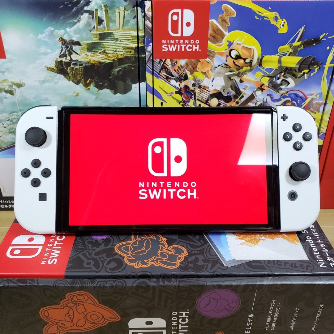 全新原裝正版Nintendo Switch OLED款白色遊戲主機任天堂Switch oled